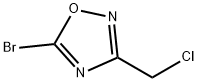 5-bromo-3-(chloromethyl)-1,2,4-Oxadiazole Struktur