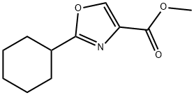 2-Cyclohexyl-oxazole-4-carboxylic acid methyl ester Structure