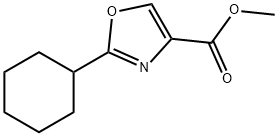 2-Cyclohexyl-oxazole-4-carboxylic acid methyl ester Struktur