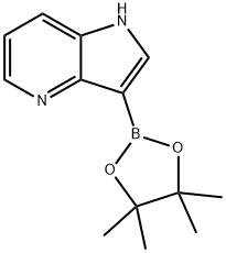 3-(4,4,5,5-Tetramethyl-[1,3,2]dioxaborolan-2-yl)-1H-pyrrolo[3,2-b]pyridine Struktur