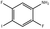 2,5-二氟-4-碘苯胺 结构式