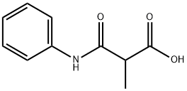 2-甲基-3-氧代-3-(苯基氨基)丙酸, 15601-92-0, 结构式