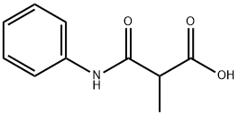 2-甲基-3-氧代-3-(苯基氨基)丙酸,15601-92-0,结构式