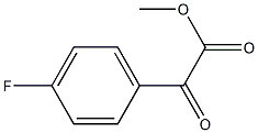 methyl (p-fluorobenzoyl)formate Structure