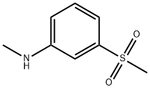 N-methyl-3-(methylsulfonyl)benzenamine Struktur