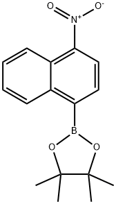4,4,5,5-tetramethyl-2-(4-nitronaphthalen-1-yl)-1,3,2-dioxaborolane Structure