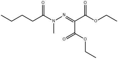 Diethyl 2-(2-Methyl-2-Pentanoylhydrazono)Malonate Structure