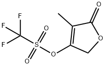 4-甲基-5-氧代-2,5-二氢呋喃-3-基三氟甲磺酸盐,157123-02-9,结构式