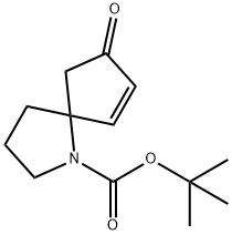 1-AZASPIRO[4.4]NON-6-ENE-1-CARBOXYLICACID,8-OXO-,1,1-DIMETHYLETHYLESTER 化学構造式