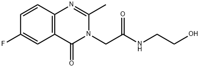 2-(6-fluoro-2-methyl-4-oxoquinazolin-3(4H)-yl)-N-(2-hydroxyethyl)acetamide,1574321-43-9,结构式