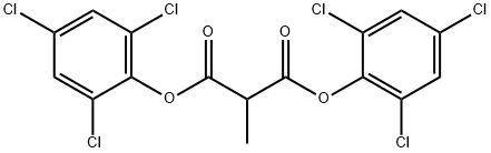 Bis(2,4,6-trichlorophenyl) Methylmalonate Struktur