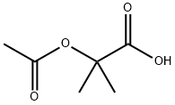 2-acetoxy-2-methylpropanoic acid 化学構造式