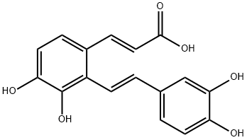 2-Propenoic acid,3-[2-[(1E)-2-(3,4-dihydroxyphenyl)ethenyl]-3,4-dihydroxyphenyl]-, (2E)-
|丹酚酸F