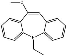 5-ethyl-10-methoxy-5H-dibenzo[b,f]azepine 化学構造式