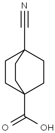 4-Cyanobicyclo[2.2.2]octane-1-carboxylicacid,15941-09-0,结构式