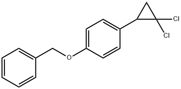 1-(benzyloxy)-4-(2,2-dichlorocyclopropyl)benzene Struktur