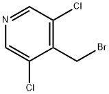 4-(ブロモメチル)-3,5-ジクロロピリジン 化学構造式