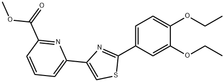 2-Pyridinecarboxylic acid, 6-[2-(3,4-diethoxyphenyl)-4-thiazolyl]-, methyl ester