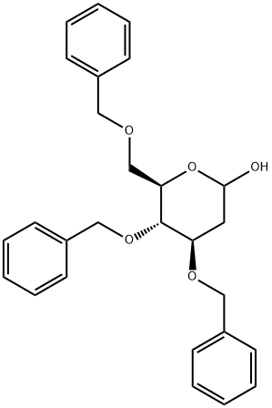 3,4,6-Tri-O-benzyl-2-deoxy-D-glucopyranose Struktur