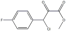 Methyl 3-chloro-3-(4-fluorophenyl)-2-oxopropanoate Structure