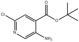 5-氨基-2-氯异烟酸叔丁酯, 1609130-62-2, 结构式