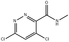 4,6-dichloro-N-methylpyridazine-3-carboxamide 化学構造式