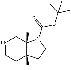 cis-tert-butyl octahydro-1H-pyrrolo[2,3-c]pyridine-1-carboxylate 化学構造式