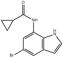 N-(5-bromo-1H-indol-7-yl)cyclopropanecarboxamide Structure