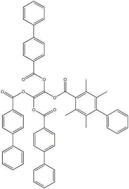 tetramethyl 4',4'',4''',4''''-(ethene-1,1,2,2-tetrayl)tetrabiphenyl-4-carboxylate Struktur