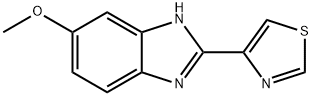 6-methoxy-2-(4-thiazolyl)-1H-benzimidazole 结构式