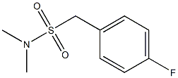 1-(4-氟苯基)-N,N- 二甲基甲磺酰胺, 161418-06-0, 结构式