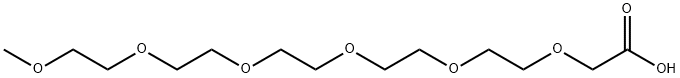 [2-[2-[2-[2-(2-Methoxyethoxy)ethoxy]ethoxy]ethoxy]ethoxy]acetic acid Structure