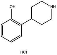 2-(ピペリジン-4-イル)フェノール塩酸塩 化学構造式