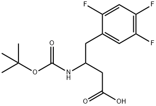 3-(BOC-氨基)-4-(2,4,5-三氟苯基)丁酸, 1620129-74-9, 结构式