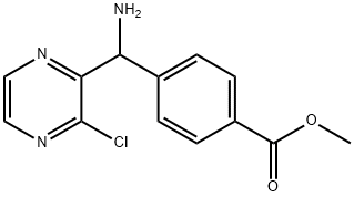 methyl 4-(amino(3-chloropyrazin-2-yl)methyl)benzoate Structure