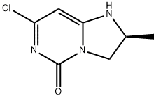 (S)-7-chloro-2-methyl-2,3-dihydroimidazo[1,2-c]pyrimidin-5(1H)-one 化学構造式
