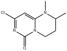 8-chloro-1,2-dimethyl-3,4-dihydro-1H-pyrimido[1,6-a]pyrimidin-6(2H)-one Structure