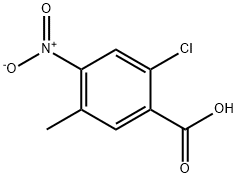 2-氯-4-硝基-5-甲基苯甲酸,162100-82-5,结构式