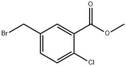 Methyl 5-bromomethyl-2-chlorobenzoate Struktur