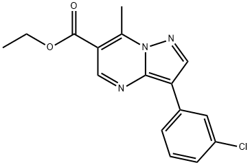 Ethyl 3-(3-chlorophenyl)-7-methylpyrazolo[1,5-a]pyrimidine-6-carboxylate|