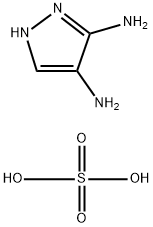1H-pyrazole-3,4-diamine sulfate Struktur