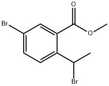 5-溴-2-(1-溴乙基)苯甲酸甲酯, 1627696-45-0, 结构式