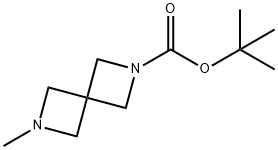 tert-Butyl 6-methyl-2,6-diazaspiro[3.3]heptane-2-carboxylate Structure