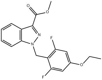 Methyl 1-(4-Ethoxy-2,6-Difluorobenzyl)-1H-Indazole-3-Carboxylate Structure