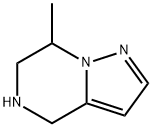7-メチル-4H,5H,6H,7H-ピラゾロ[1,5-A]ピラジン 化学構造式