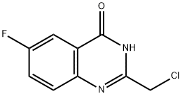 2-(chloromethyl)-6-fluoroquinazolin-4(3H)-one 化学構造式