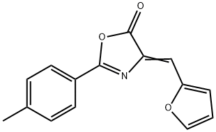 4-(2-furylmethylene)-2-(4-methylphenyl)-1,3-oxazol-5(4H)-one 结构式