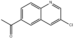1-(3-クロロキノリン-6-イル)エタノン 化学構造式