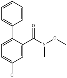 4-Chloro-N-methoxy-N-methyl-[1,1'-biphenyl]-2-carboxamide Structure