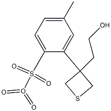 3-?Thietaneethanol, 3-?(4-?methylbenzenesulfona?te) 1,?1-?dioxide Struktur
